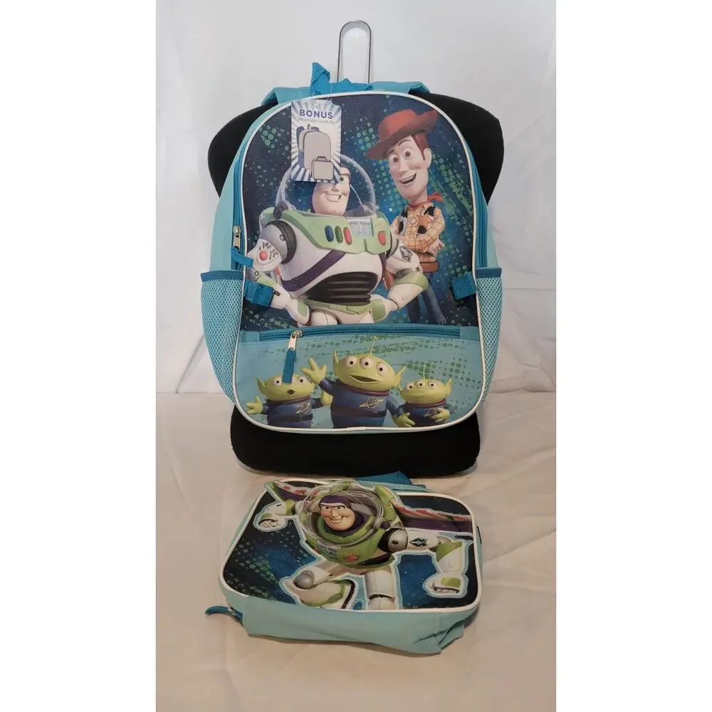 Disney Pixar Toy Story Buzz Lightyear Backpack Lunch Box Set NWT Fast Forward